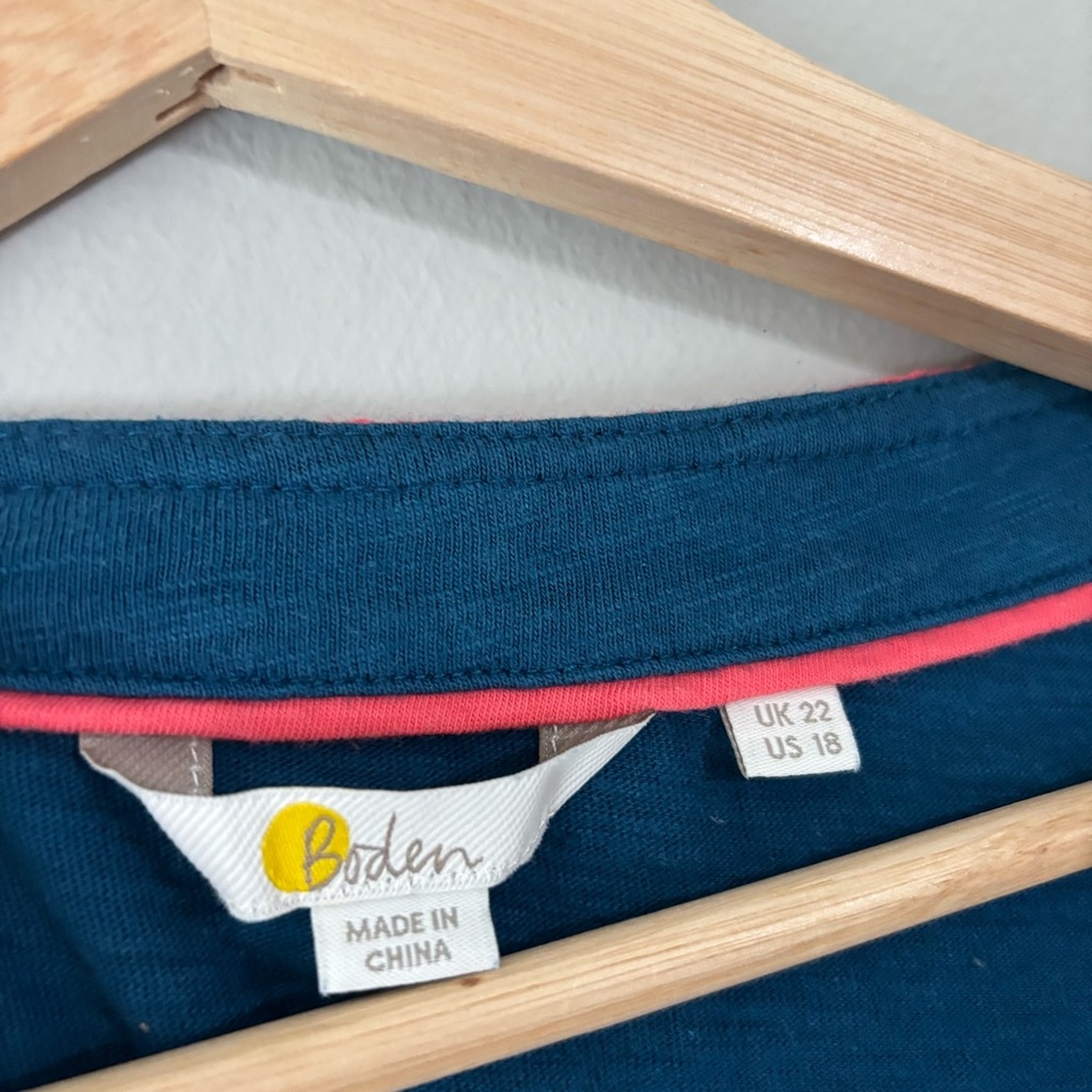 Boden Kasia Blue Pom Pom Tunic Dress - Picture 6 of 8
